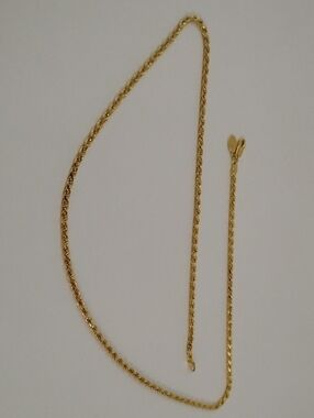 Bellezza Bronze Polished Rope-Link Chain Necklace 23"